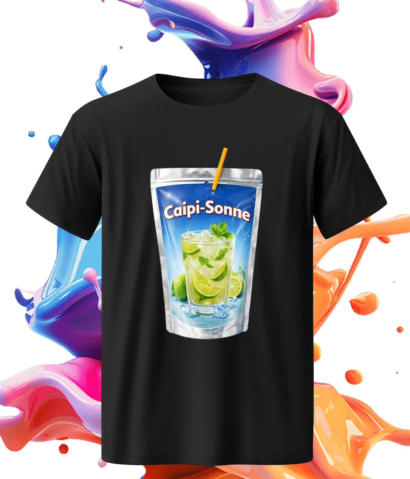 Caipi-Sonne T-Shirt – Lustiges Cocktail Shirt | Sommer & Party Outfit | KoalaPrint