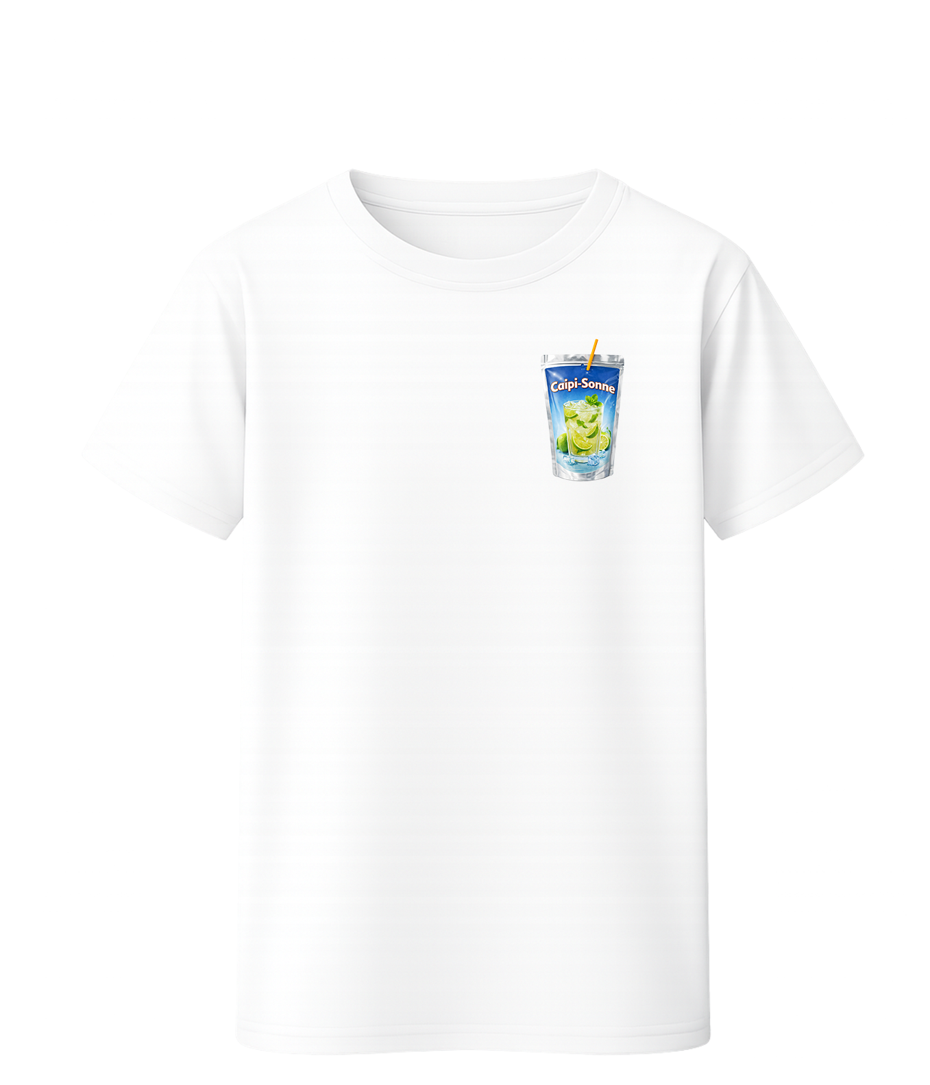 Caipi-Sonne T-Shirt – Kleiner Brustprint | Lustiges Cocktail Shirt | KoalaPrint