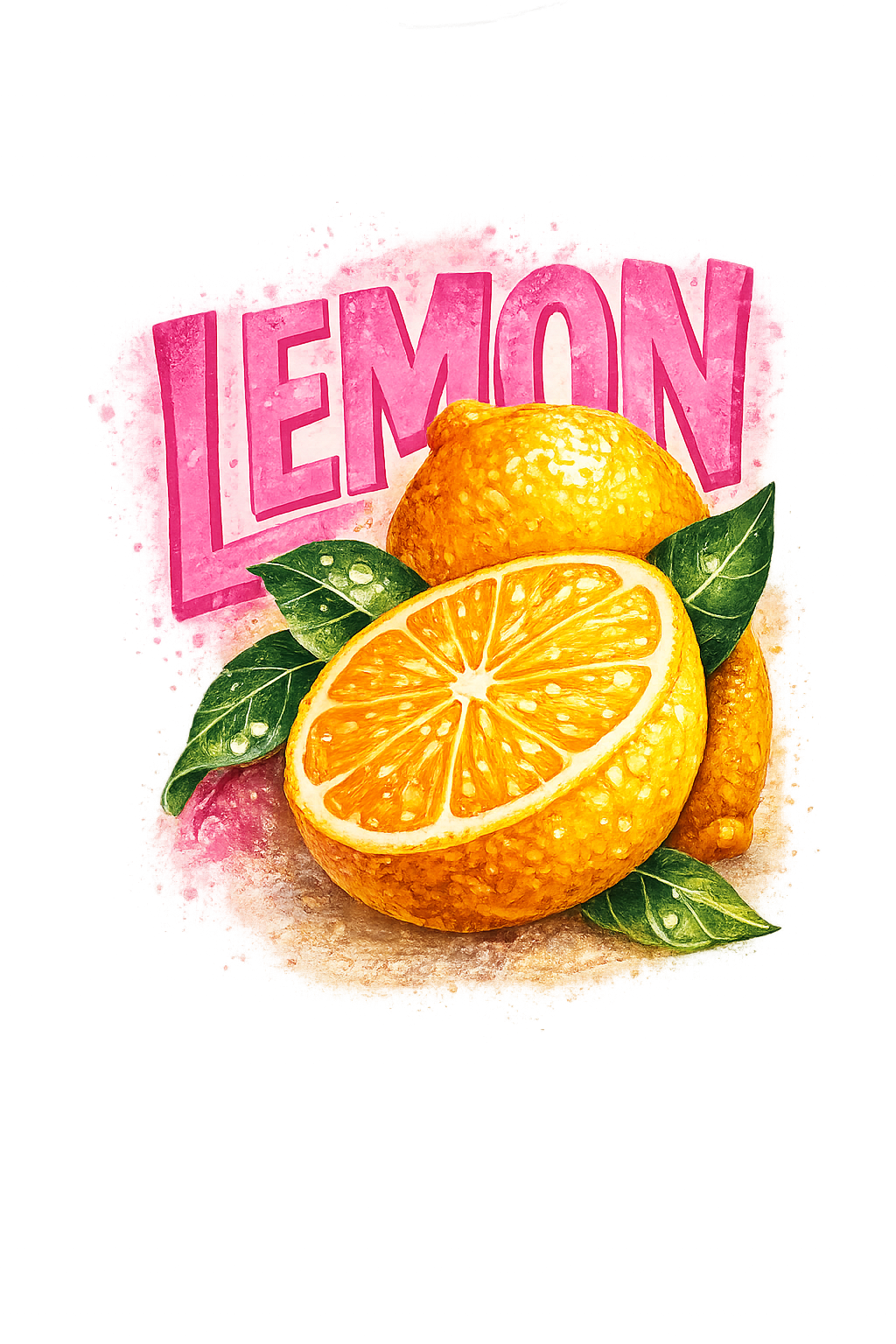 LEMON Shirt | Zitronen-Shirt mit Backprint