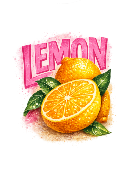 LEMON Shirt | Zitronen-Shirt mit Backprint