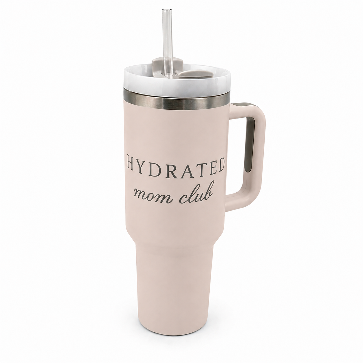 Hydrated Mom Club – Edelstahl Thermobecher 40oz mit Gravur
