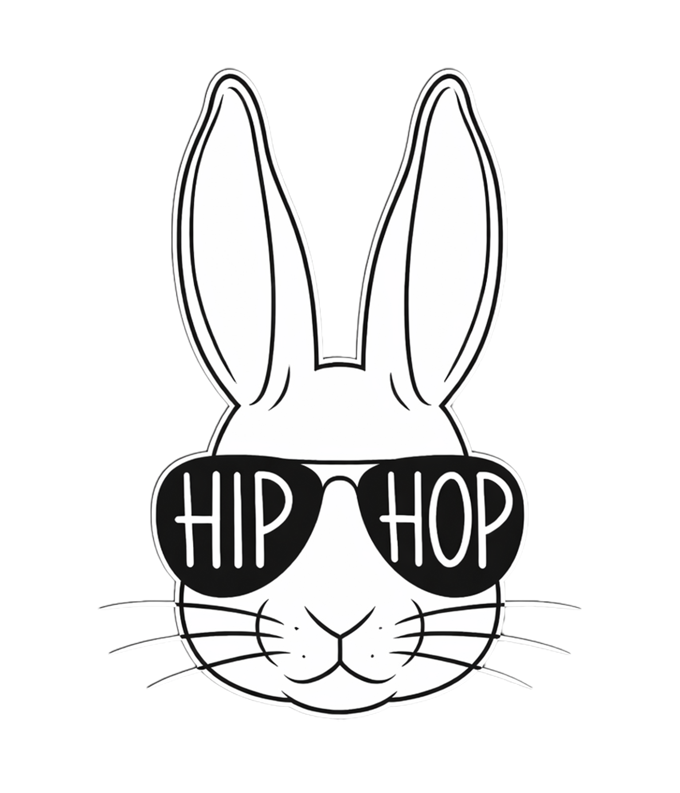 Hip Hop Bunny T-Shirt – Cooler Hasen Print | Lustiges Statement Shirt | KoalaPrint