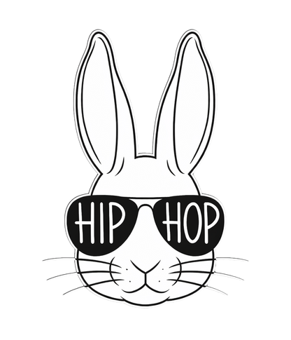 Hip Hop Bunny T-Shirt – Cooler Hasen Print | Lustiges Statement Shirt | KoalaPrint