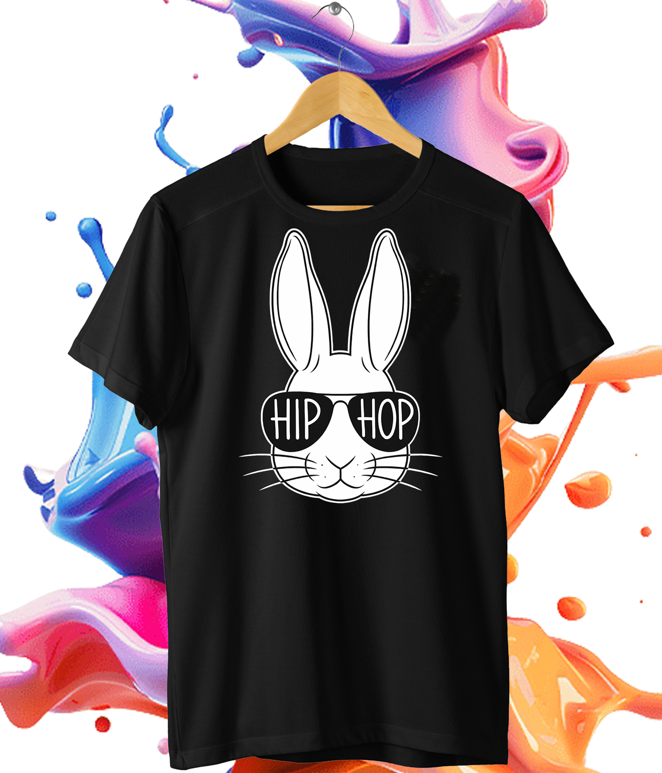 Hip Hop Bunny T-Shirt – Cooler Hasen Print | Lustiges Statement Shirt | KoalaPrint
