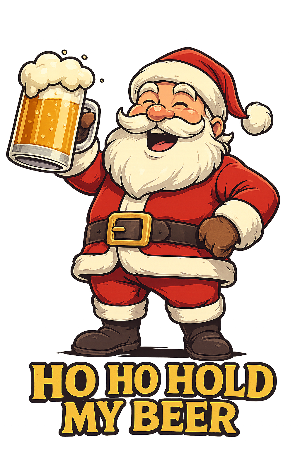 Hoodie - Hold Me Beer (Santa Edition)