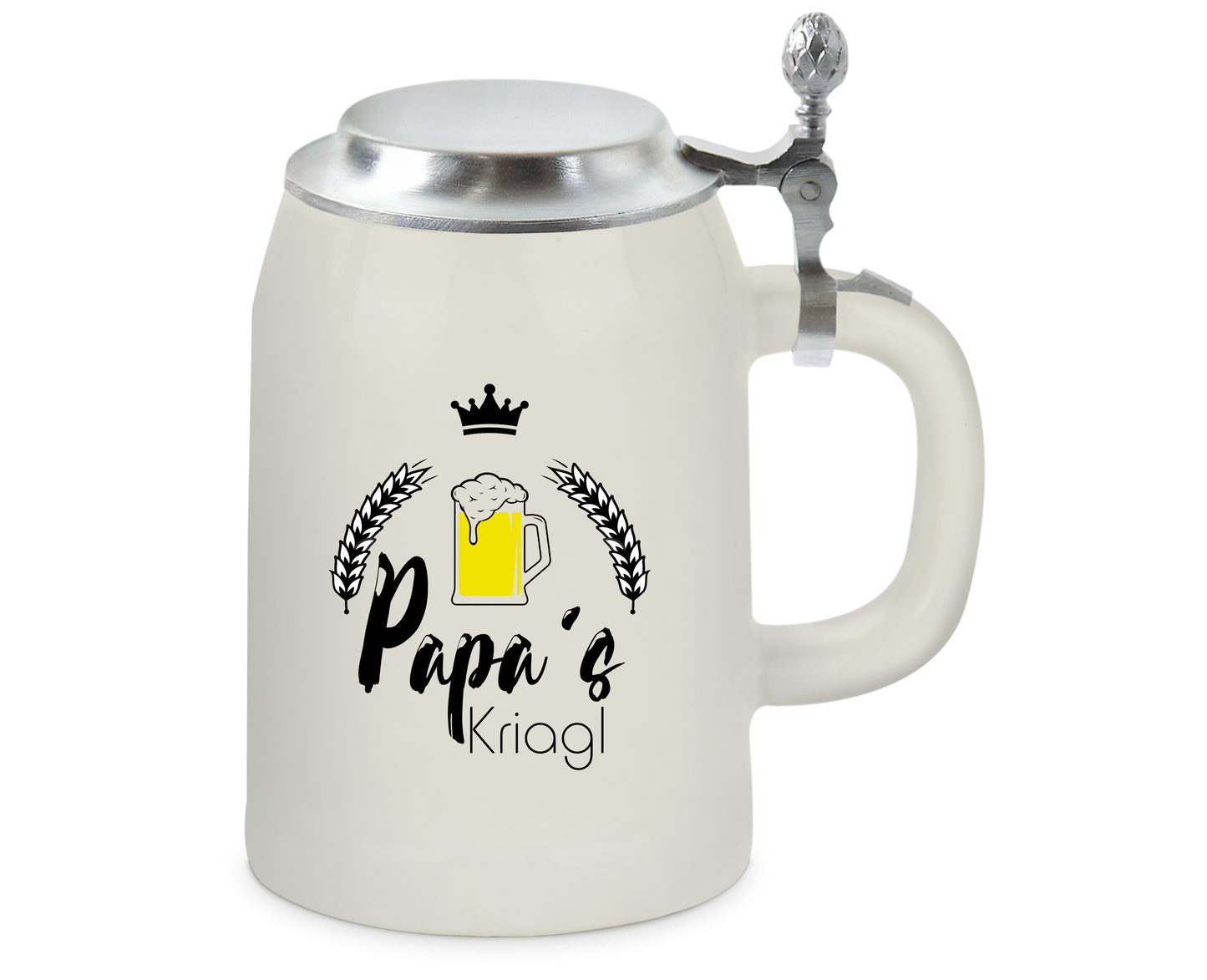 Krug - Papa´sKriagl mit Deckel