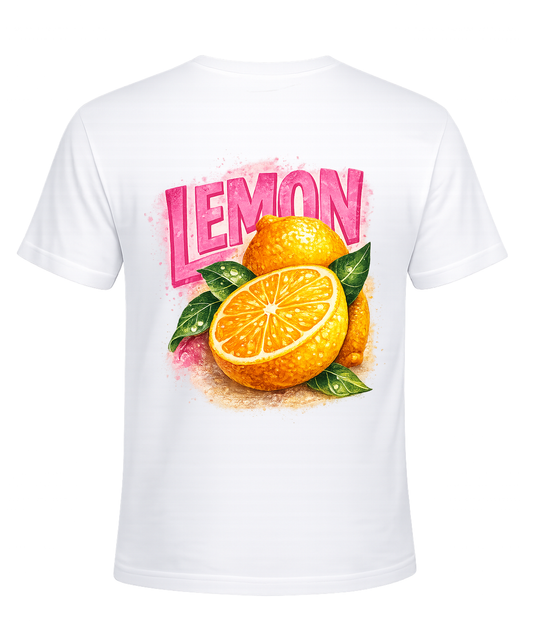 LEMON Shirt | Zitronen-Shirt mit Backprint