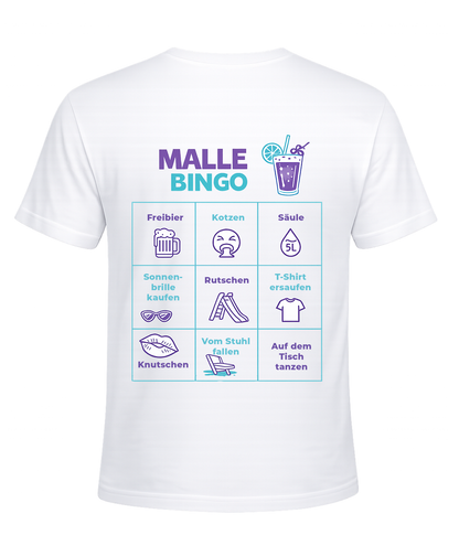 Malle Bingo Shirt – Mallorca Party Backprint 2026