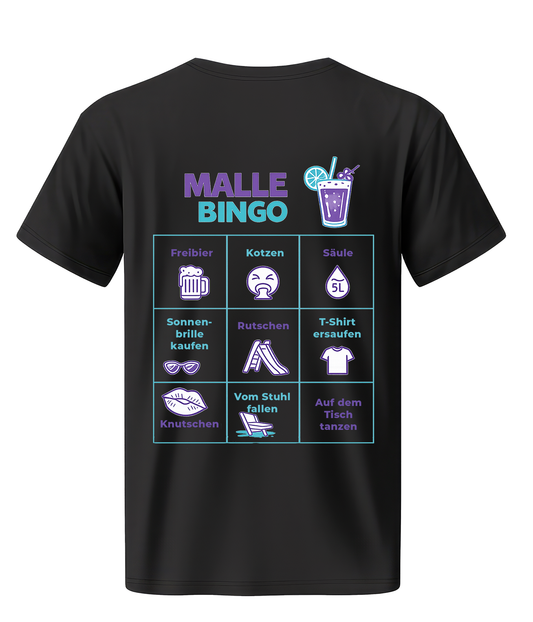 Malle Bingo Shirt – Mallorca Party Backprint 2026