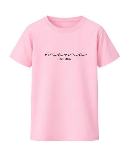 Mama EST. 2026 Shirt – Geschenk für werdende Mamas | Schwangerschaft Geschenk | KoalaPrint