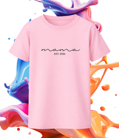Mama EST. 2026 Shirt – Geschenk für werdende Mamas | Schwangerschaft Geschenk | KoalaPrint