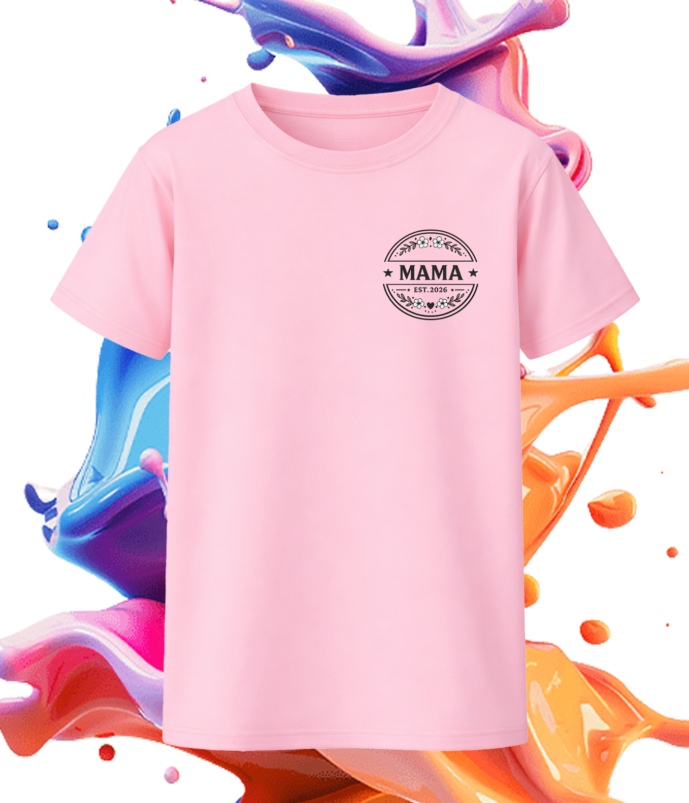 Mama EST. 2026 Emblem Shirt – Elegantes Geschenk für werdende Mamas | KoalaPrint