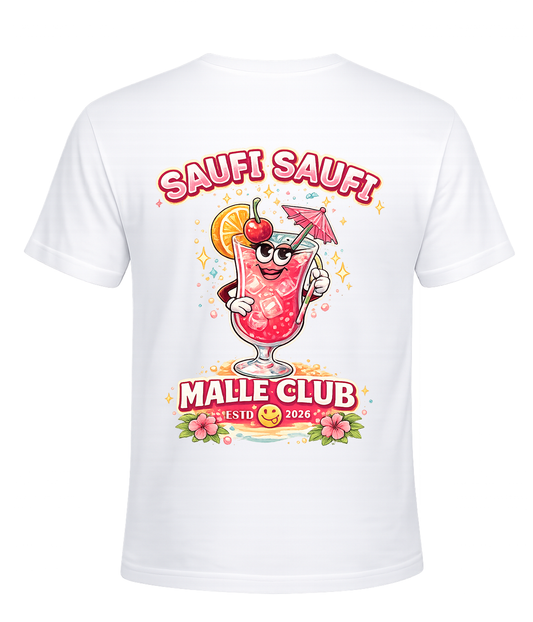 SAUFI SAUFI – MALLE CLUB 2026 Shirt - Girls Edition | Mallorca Party Shirt mit Backprint
