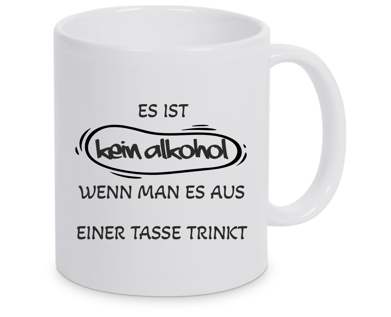 Tasse - es ist kein Alkohol