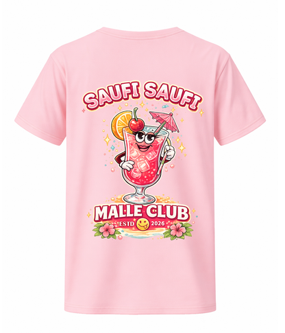 SAUFI SAUFI – MALLE CLUB 2026 Shirt - Girls Edition | Mallorca Party Shirt mit Backprint