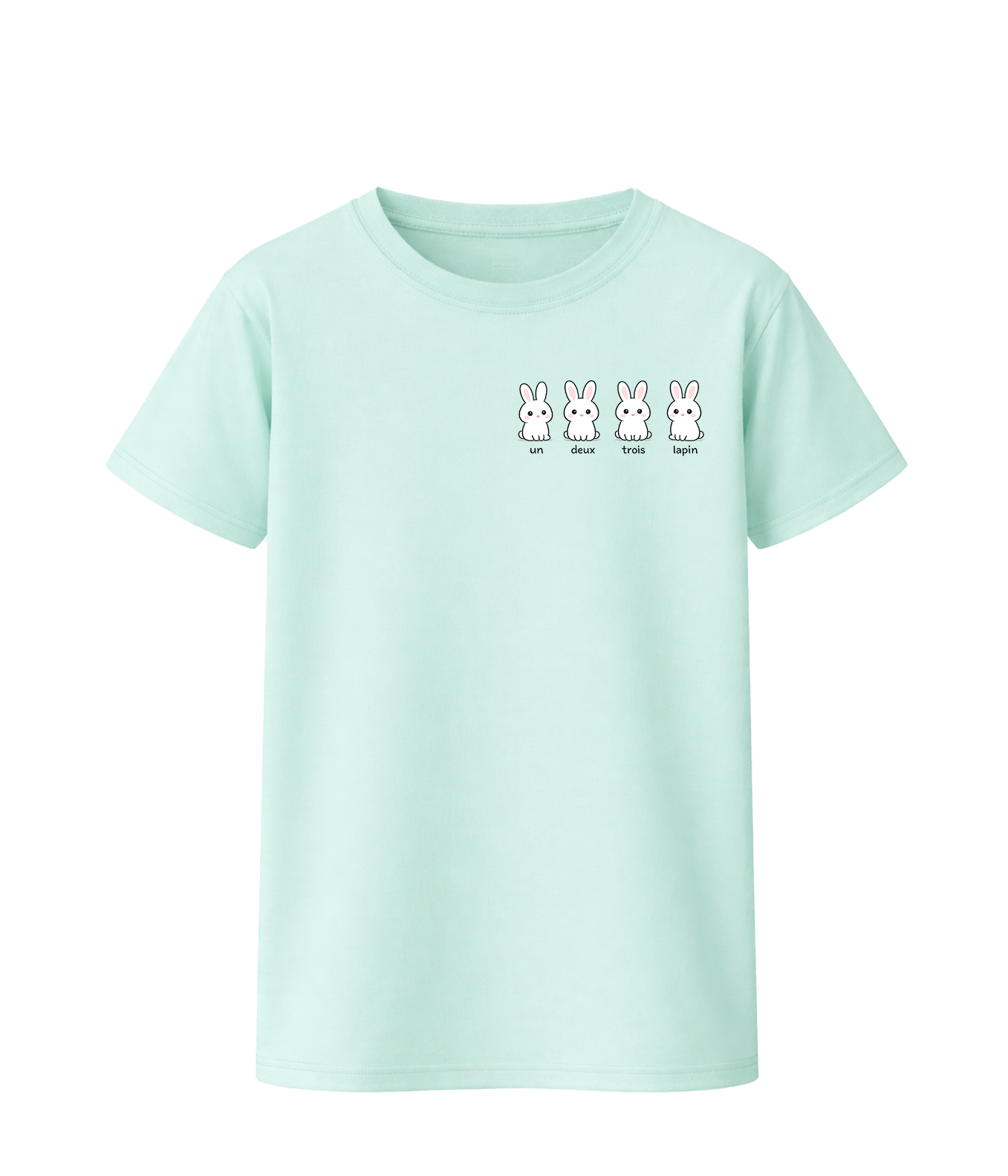 Un Deux Trois Lapin Shirt – Süßes Oster T-Shirt mit Hasen | Französisches Design | KoalaPrint